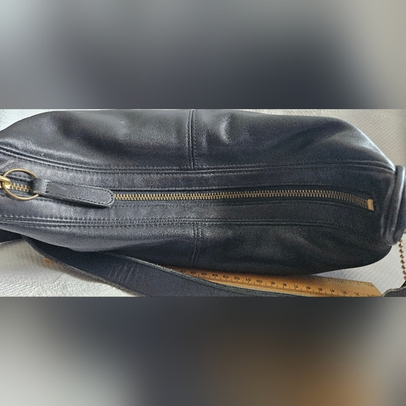 Vintage 80s Coach Black Leather Bag - Picture 8 of 8
